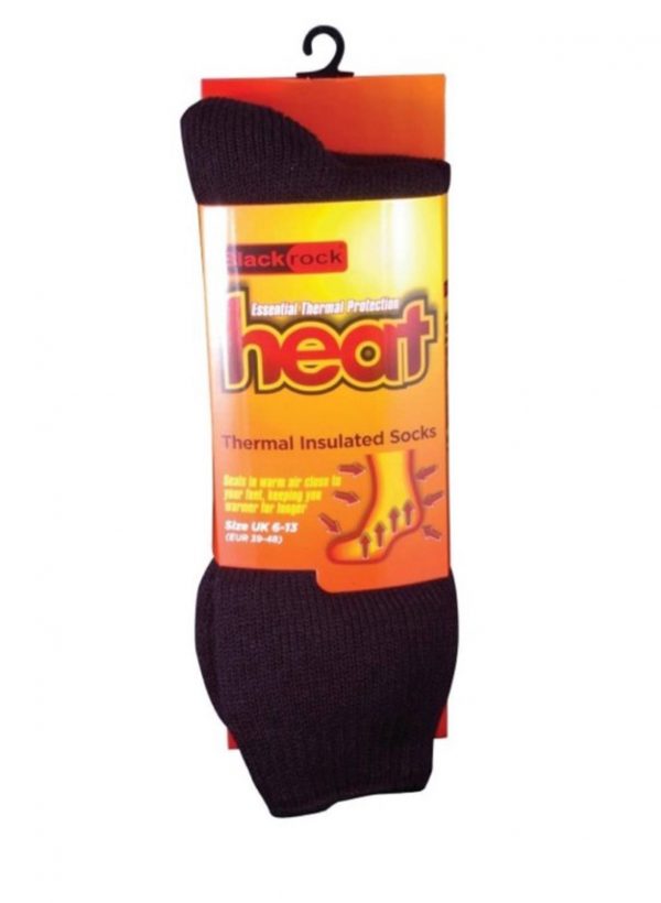- Thermal insulated socks seal in warm air close to feet to keep warmer for longer - Inner lining is brushed to create thermal insulation with high density yarns - TOG rated - 92% Acrylic, 7% Polyester & 1% Spandex - Size UK 6-12 (EUR 39-48)